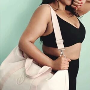 NWT Victorias Secret Pink Metallic Duffel Bag